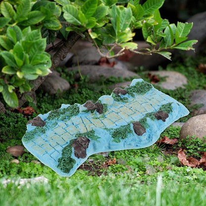 Yardwe Garden Stone Pathway Ornament Resin Bonsai Decoration for Creative Walkway Stone for Balcony for Landscape Decor Easy to Place Outdoor Spaces