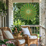Mandala Gifts for Mom, Moms Wind Spinners, Mother's Day Best Gift for Mom, Mother Birthday Gift from Daughter Son, Love Reminder Gifts for Mother's Day, Garden Decor Gifts for Outside, Green,12in