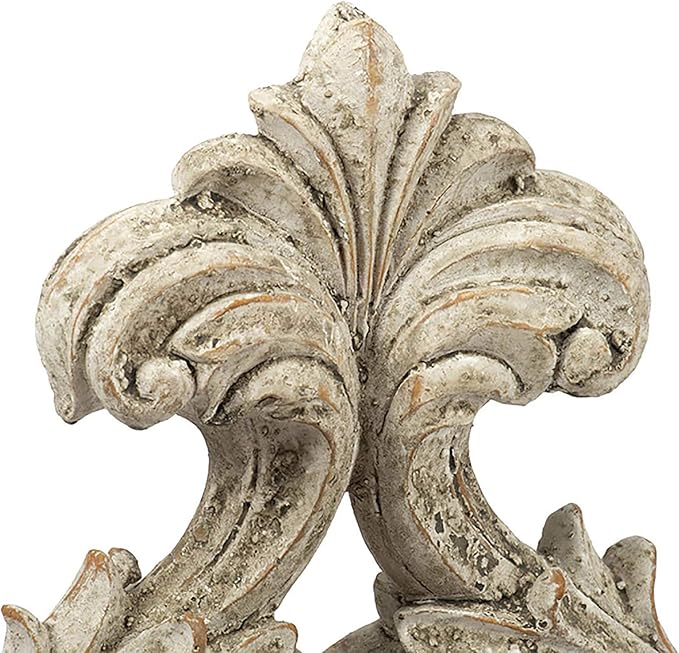 A & B Home 14.5" Decorative Crested Arrow Cement Sculpture with Aged Finish for Indoor Outdoor
