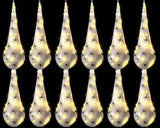 12 Pack Halloween Spider Hanging Egg Sacks Halloween Spider Sacks Decoration Large Props White Webs for Yard Haunted House Lawn Tree Outdoor Party Decor(Yellow)