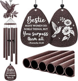 Aurahouse Best Friend Birthday Gifts for Women, 37'' Hummingbird Friend Wind Chimes, Christian Bestie Friendship Gifts for Women, Religious Birthday Gift for Woman Friendship, Friendsgiving Gift