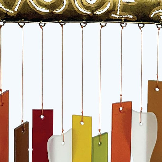 Blue Handworks Glass Wind Chime, Schatzi Dachshund Dog