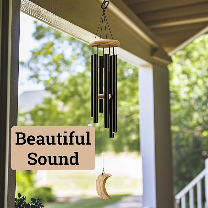 Wind Chimes for Outside - 32" Aluminum & Pine Wood Relaxing Windchimes Outdoors Unique - Large Wind Chime - Memorial Wind Chimes for Loss of Loved One - Memorial Windchimes in Memory of A Loved One