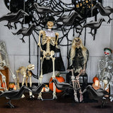 Ripeng 12 Pcs 11.5'' Halloween Inflatable Outdoor Decoration Large Halloween Crow Inflatable Hanging Ornament Realistic PVC Glow in The Dark Black Blow up Crow for Outside Indoor Yard Tree Party Decor