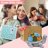 Qeeman Garden Outdoor Decor Statues: Figurine Decorations Ornaments Patio Art Balcony - Birthday Gifts for mom Grandma Women