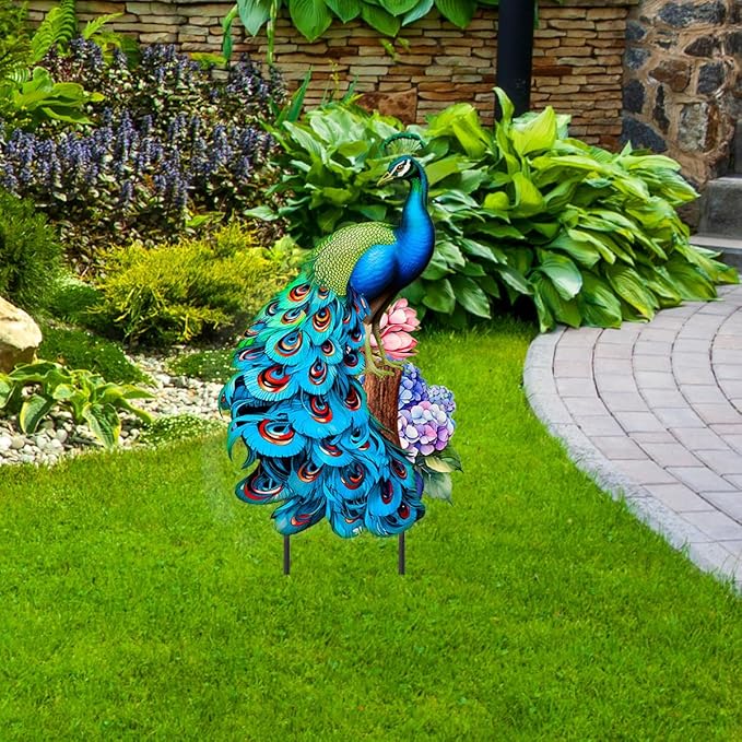 Briarwood Lane Fancy Peacock Metal Art