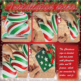 33" Christmas Decorations Outdoor Candy Christmas Decorations, 2ct Large Tall Outdoor Stake Signs 4 Interlocking PP Panels with H-Brackets Fiberglass Rods for Lawn Pathway Xmas Party