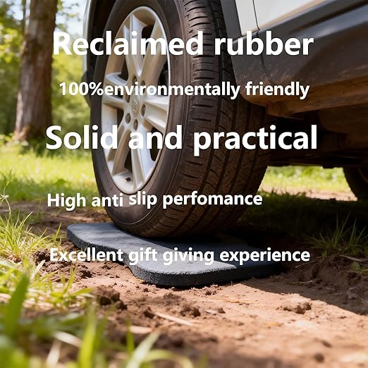 3 Pcs Stake Down Stepping Stones Outdoor Outdoor Non Slip Garden Walkway Stones,for Yard Lawn Patio Pathway Recycled Rubber Stepping Stones