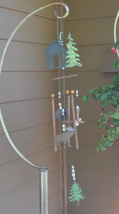 Sunset Vista Designs Wilderness Wonders Cabin Fever Wind Chime, 28"