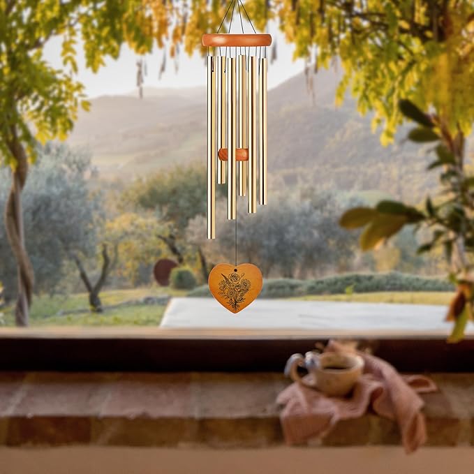 Bestie Gifts for Women - Metal Windchimes Outdoors for Friends Waterproof Garden Yard Porch Balcony Backyard Indoor Home Hanging Decor Graduation Birthday Friendship Sisterhood Thank Gift