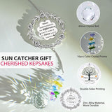 Retirement Gifts for Women, Sun Catcher Gift with Engraved Happy Retirement Message, Hanging Crystal Sun Catcher Ornament for Window Rainbow Maker, Appreciation Gift for Retired Teacher, Friends, Mom