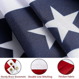 2x4 Ft American Pleated Fan Flag, Patriotic Half Fan Bunting Flag, Indoor Outdoor for Red White Blue USA 250th Anniversary 4th of July Decoration Patriotic Decor Memorial Day (Set of 5)