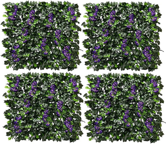 Artificial Expandable Ivy Privacy Fence Screen,Adjustable Size,Dense Leaf Panel,Perfect for Balcony,Garden,Fence Cover and Green Wall Decoration