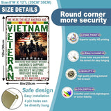 Veterans Day Metal Tin Sign Vietnam Veteran We Are The Best American Retro Tin Sign For Wall Art Shabby Chic Gift Suitable Veteran12x8 Inch 8x12 inch