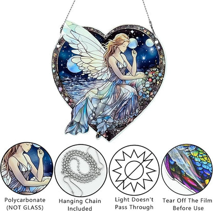 Fairy Ornaments Colorful Window Hanging Decorations Home Wall Decor for Bedroom Patio Indoor Outdoor