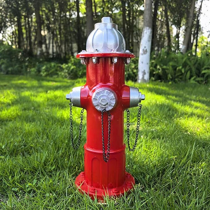 Garden Fire Hydrant Outdoor Statues,Sculpture for Dog to Peed on Yard Decor,Fire Hydrant Puppy Pee Training Post Figurine,Funny Decor Statues for Backyard Patio Lawn Porch White