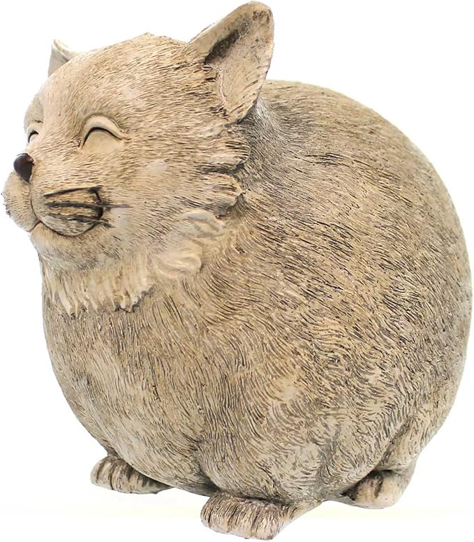 Roman Pudgy Pal Garden Figure, 75263, Standing Cat, 7.25 inches tall