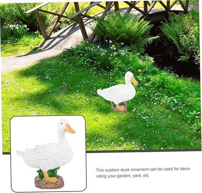 Resin Ornament Floating Statue Garden Decor Outdoor Realistic Faux Sculpture