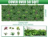 Grooy Boxwood Roll Panels, Grass Wall 60"x120"(50 SQFT), Grass Backdrop, Privacy Screen, Sun Protected Green Wall Decor for Outdoor, Indoor, Garden, Backyard and Décor