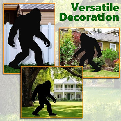 7.4ft Bigfoot Metal Outdoor Decor Big Foot Sasquatch Gifts for Men/Dad/Women, Chimpanzees Silhouette Statues for Yard Art, Garden, Patio, Backyard, Forests, Lawn Decorations(Regular Style)