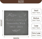 Personalized Memorial Stone Memorial Garden Stone - Sympathy Gifts for Loss of Dad, Mom or Loved One - Bereavement, Remembrance and Condolence Gift - Planted in Memory Square