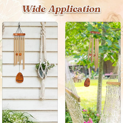 Friendship Gifts for Women, Best Friend Birthday Gifts for Women, Friends, Bestie, Soul Sister, Female, Friend Gifts Wind Chimes for Birthday, Christmas, BFF Long Distance Friendship Gift Ideas