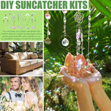 WASTROYAL 420 pcs DIY Sun Catchers Making Supplies Kit Art and Crafts for Adults Prism Hanging Decorative Suncatcher with Crystals Rainbow Maker for Indoor Windows Office Home Halloween Decor (Owl)
