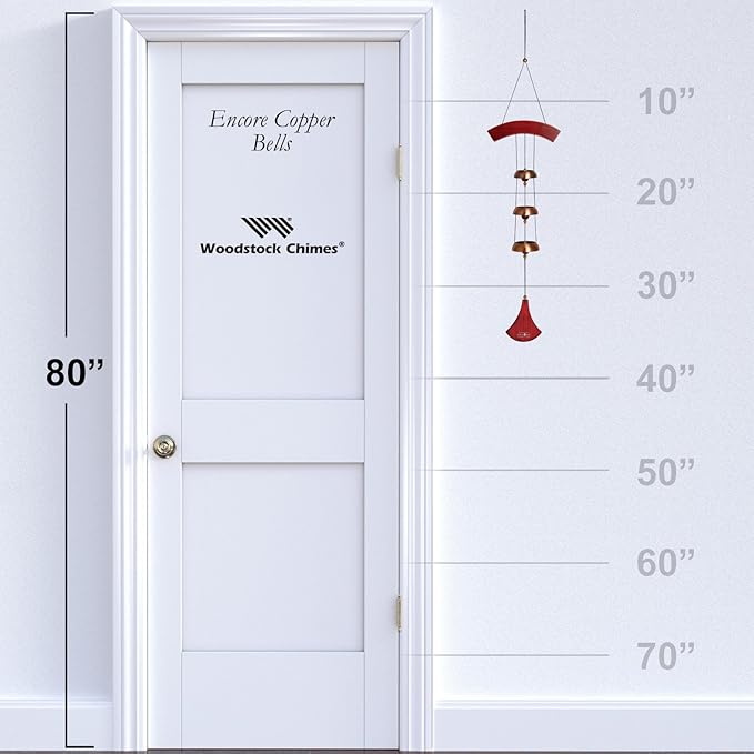 Woodstock Chimes Encore Collection, Encore Copper Bells, 36'' Wind Bells for Outdoor, Patio, Home or Garden Décor (DCCB)