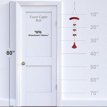 Woodstock Chimes Encore Collection, Encore Copper Bells, 36'' Wind Bells for Outdoor, Patio, Home or Garden Décor (DCCB)