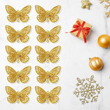 10pcs Gold Butterfly Hanging Suncatcher Parts Window Pendant DIY Metal Part Ornament Parts Gifts