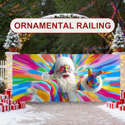 7 x 16 ft Christmas Garage Door Decorations Merry Christmas decorations Xmas Garage Door Cover, Happy New Year Hanging Banner for Home,Outdoor,Indoor,Party