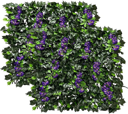 Artificial Expandable Ivy Privacy Fence Screen,Adjustable Size,Dense Leaf Panel,Perfect for Balcony,Garden,Fence Cover and Green Wall Decoration