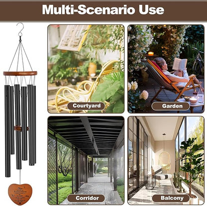 Memorial Gifts for Loss of Mother,Windchimes in Memory of a Loved One Sympathy Gifts for Loss of Mom Memorial Wind Chimes for Loss of Mother Remembrance Bereavement Condolence Gifts