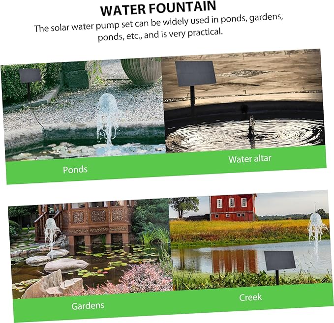 Levemolo 1set Professional Fountain Pump for Bird Bath Floating Pump for Gardens and Pools Efficient Creative Design and Low Noise