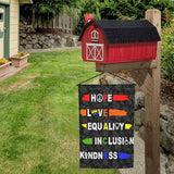 Hope Love Equality Inclusion Kindness Garden Flag 12 X 18 In Peace Outdoor Floral Mini Yard Flag House Flags Double-Sided Farmhouse Sign For Home Garden Decoration