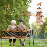 Golden Retriever Wind Chimes for Outside, Golden Retriever Gifts for Women Men Metal Windchimes Outdoors, Dog Home Garden Patio Yard Decor
