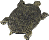 MDLUU Turtle Stepping Stone, Cast Iron Flagstone, Decorative Tortoise Stepping Stone for Garden Walkway, Flower Bed (Bronze)
