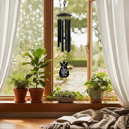 Wind Chimes for Mom - Birthday Gift from Daughter or Son, Perfect for Mother's Day, Christmas, Valentine's, Thanksgiving | Soothing Wind Bell, Gift for Mom Who Has Everything (Angel)