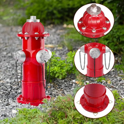 Realistic Resin Fire Hydrant Statue for Potty Training Dogs - Dog Fire Hydrant Pee Post, Weather-Resistant Garden Decor,Outdoor Garden & Lawn Ornament (Suitable for Any Size Dogs;21In)