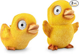 Solar Garden Baby Duckling Decoration (Set of 2) | Outdoor Yard Decor - Lawn Ornaments | Solar Decorative Lights for Patio, Balcony, Deck | Weather Resistant - LED | Housewarming Gift (Set of 2)