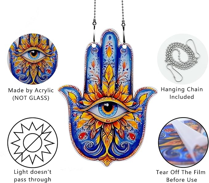 Eye Ornaments Colorful Window Hanging Decorations Home Wall Decor for Indoor Outdoor