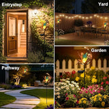 ZKLiLi Garden Outdoor Decor, Fairy Moon Figurine Light Stake, Housewarming Ornament for Patio, Lawn, Yard, Pathway - Unique Gift Ideas for Gardening Mom Grandma