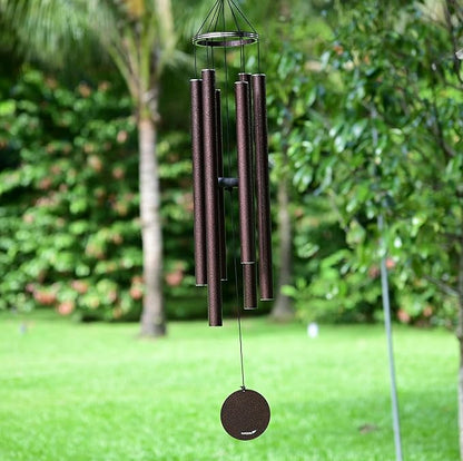 Vanquer Wind Chimes for Outside Deep Tone - 48'' Wind Chimes Outdoor Clearance, Deep Tone, Memorial WindChimes, Outdoor Décor, Wind Spinner, Sympathy Gift, Patio, Home Décor (Bronze)