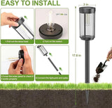 Sparkblaze 12 Pack Solar Garden Lights Outdoor, Decorative Solar Pathway Lights for Yard Auto On/Off Landscape Lighting for Walkway, Lawn, Garden, Waterproof Solar Stake Lights. (12, Warm White)