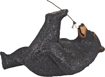 Design Toscano Smell The Flowers Garden Bear Statue