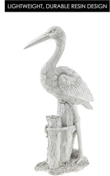 Bird Resin Garden Statue | Outdoor Indoor Figurine Gift Decoration for Home Décor, Patio, Yard, and Garden