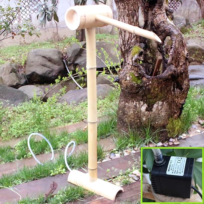 Garden Water Feature,for Bird Bath Fish Ponds Pond Pump Garden Features Contains Water Scoop