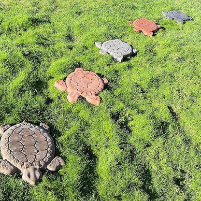 AUTUMN Turtle Stepping Stone Mold - Concrete Cement Mold for DIY Walkway Stepping Stones - Turtle Statue for Garden Decor