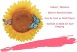 Spoontiques - Garden Décor - Sunflower Stepping Stone - Decorative Stone for Garden