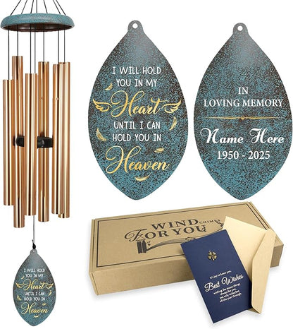 ASTARIN Personlized Wind Chimes Memorial, 35 in Sympathy Gifts for Loss of Loved One, Sympathy Wind Chimes for Loss Lover Mother Father, Metal Wind Chime for Funeral(Produced in USA)